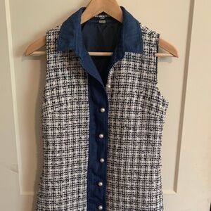 Karl Lagerfeld Tweed Sleeveless Shift Dress, Size 4
